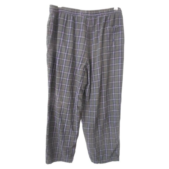 Nautica Green Blue Plaid Sz XL cotton Lounge Bed Pants elastic drawstring waist - Picture 4 of 5